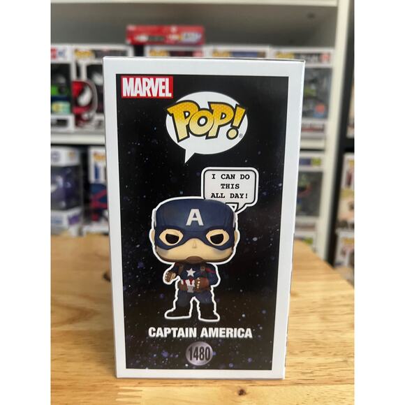 OFFICIAL WONDERCON STICKER Captain America Funko Pop #1480 Marvel Comics MCU TV - Picture 2 of 6